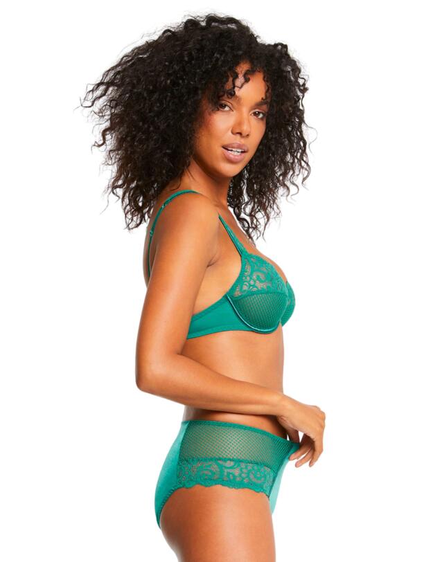 Maison Lejaby Gaby Plunge Bra Pine Green