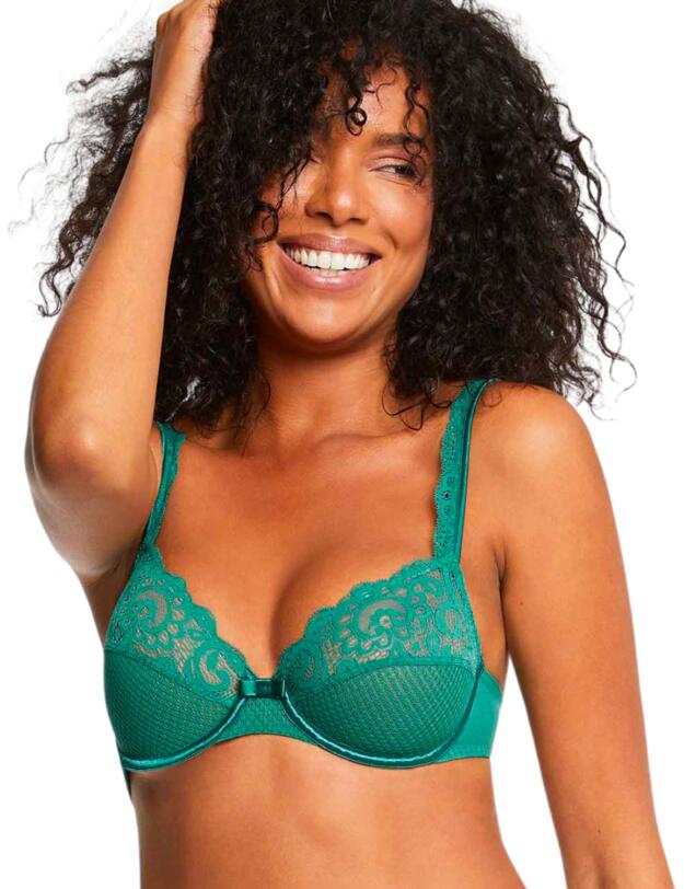 Maison Lejaby Gaby Plunge Bra Pine Green