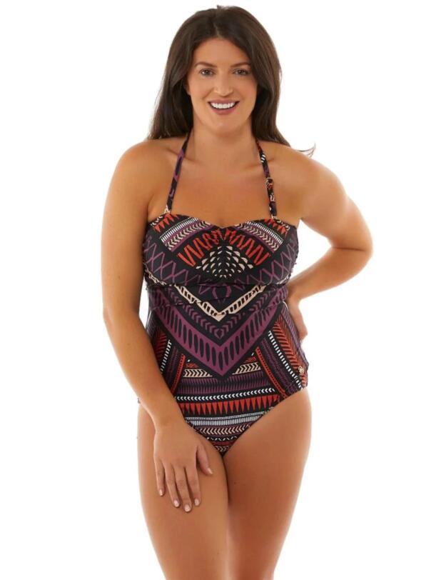 Seaspray Katherine Bandeau Swimsuit Purple