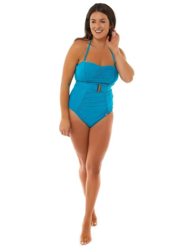 Seaspray Amelia Bandeau Swimsuit Turquoise