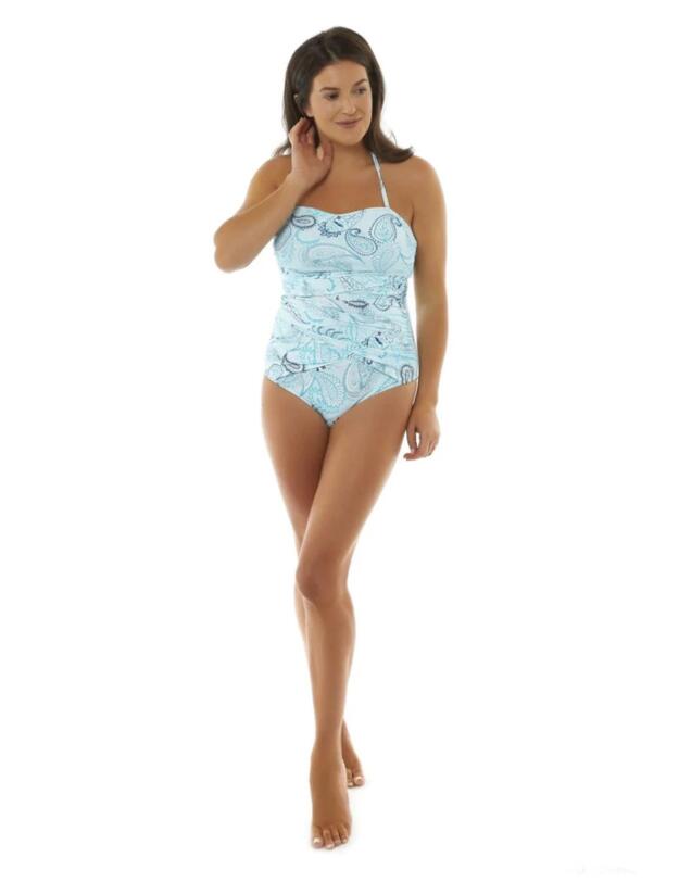 Seaspray Rosalind Bandeau Swimsuit Aqua