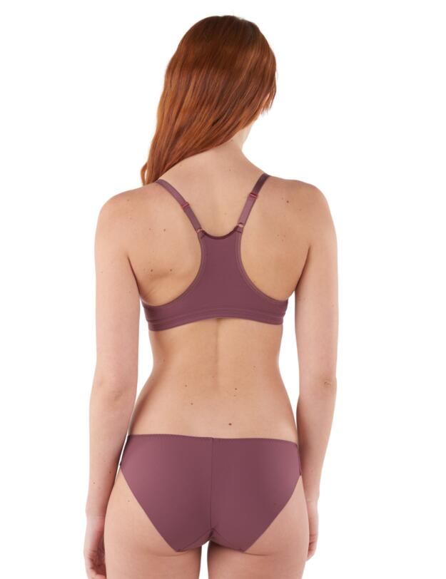 Maison Lejaby Fleur Ikat Brief Burgundy