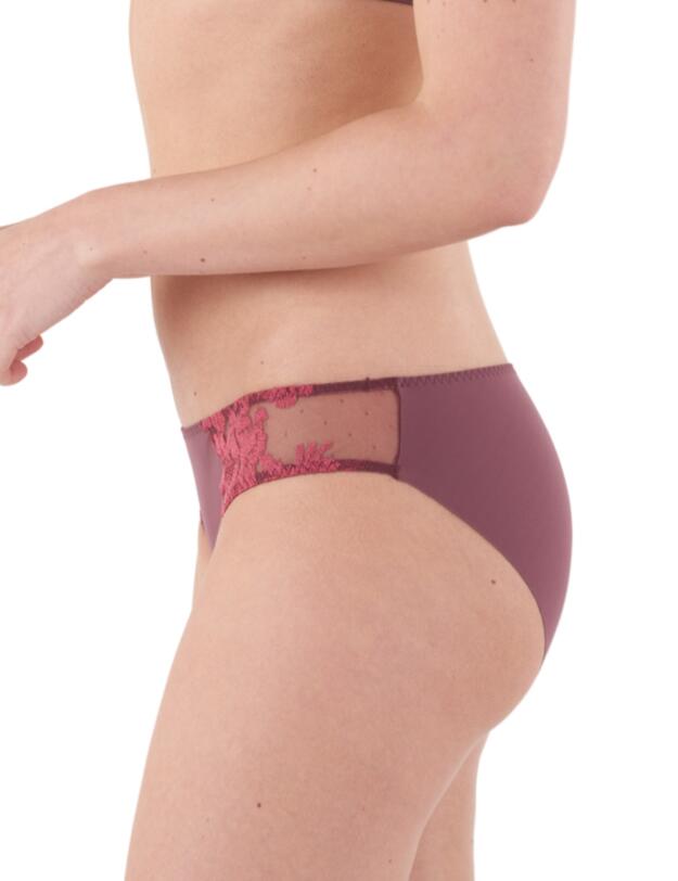 Maison Lejaby Fleur Ikat Brief Burgundy