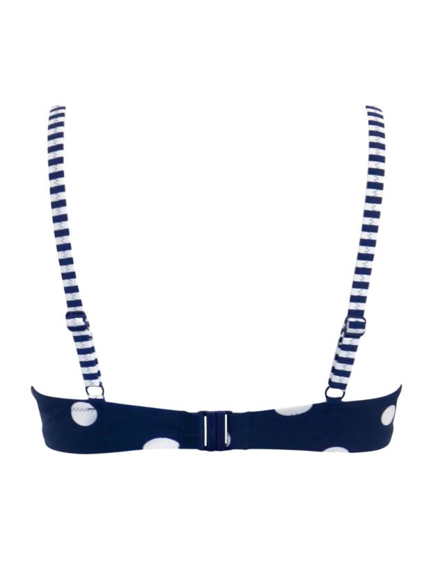 Pour Moi Beach House Bikini Top Navy/White/Aqua