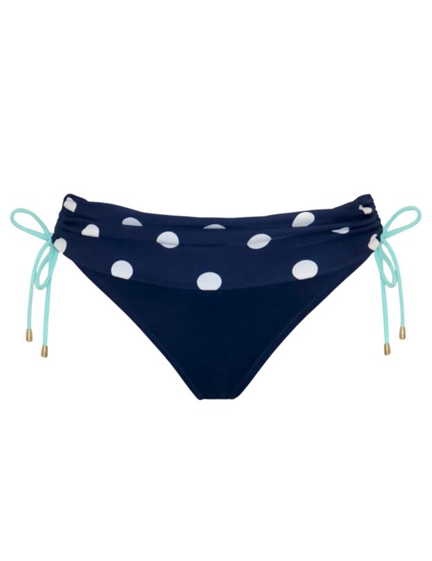  Pour Moi Beach House Fold Over Brief Navy/White/Aqua