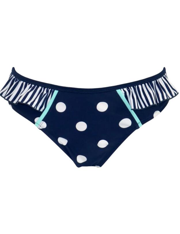 Pour Moi Beach House Brief Navy/White/Aqua