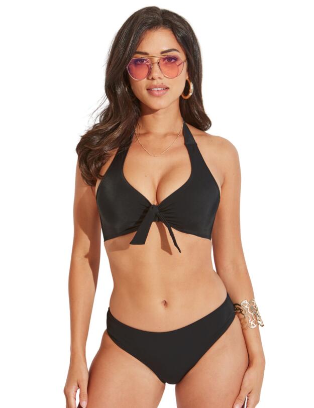 Pour Moi Madrid Halter Bikini Top Black