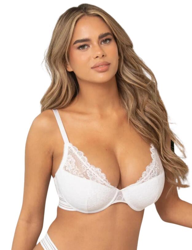 Pour Moi Revolution High Apex Bra White