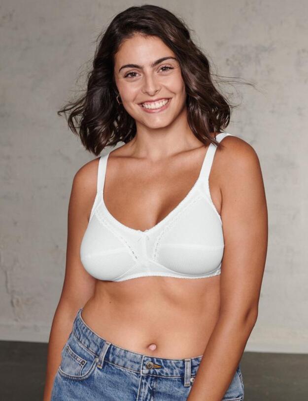 Naturana Cotton Soft Cup Bra White