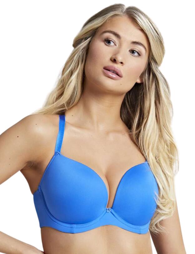 Cleo by Panache Koko Chic Moulded Plunge T-Shirt Bra Electric Blue