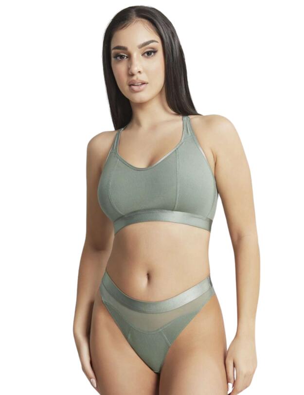 Cleo by Panache Freedom Lounge Bralette Bra Khaki