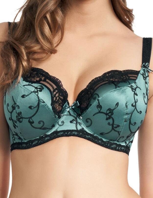 0332 Fauve Bronte Plunge Balcony Bra - 0332 Jade