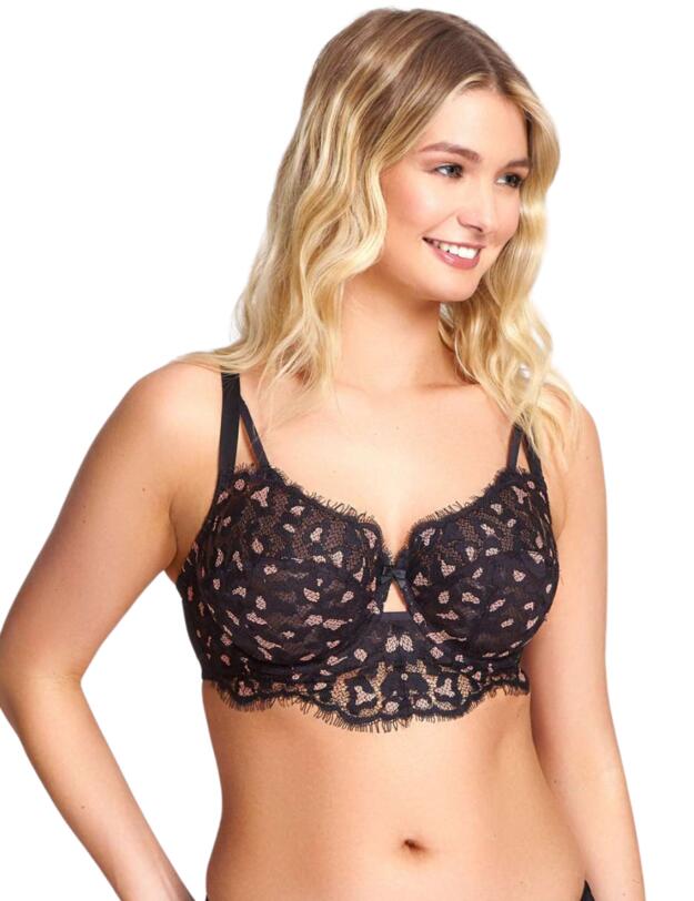 Cleo by Panache Taylor Balconnet Bra Black/Coral