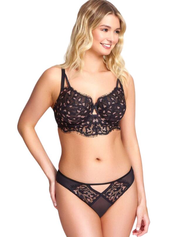 Cleo by Panache Taylor Balconnet Bra Black/Coral