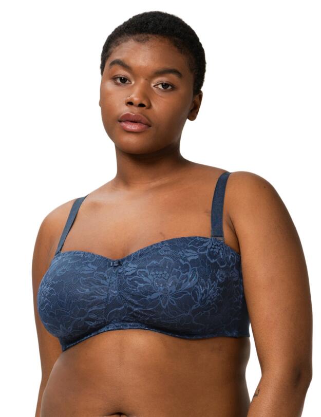 Triumph Amourette Charm Strapless Bra Blue Nights