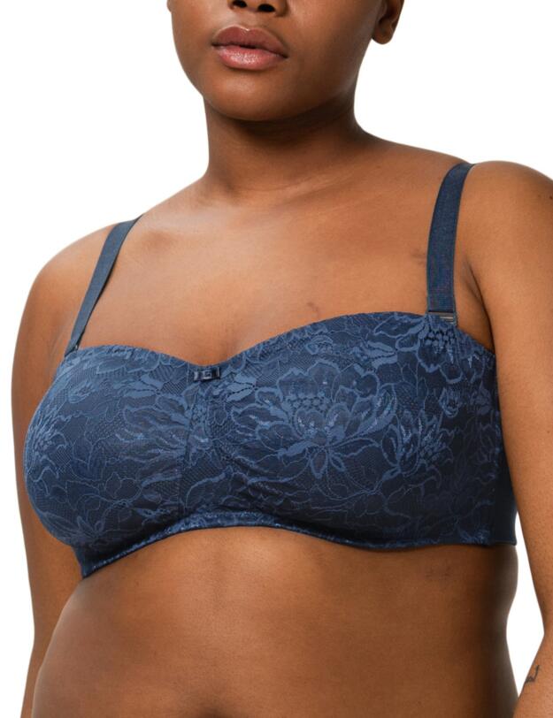 Triumph Amourette Charm Strapless Bra Blue Nights