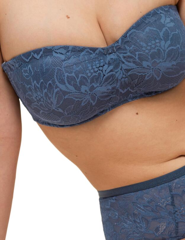 Triumph Amourette Charm Strapless Bra Blue Nights