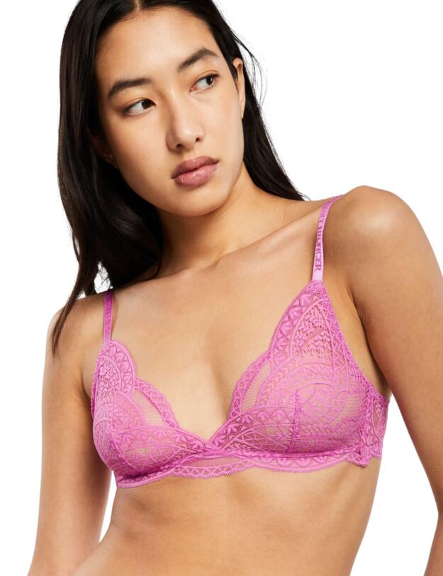 Tommy Hilfiger Lace Triangle Bra Lilac Orchid