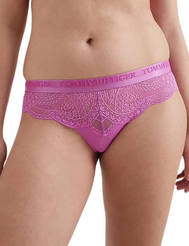 Tommy Hilfiger Lace Brazilian Brief Lilac Orchid