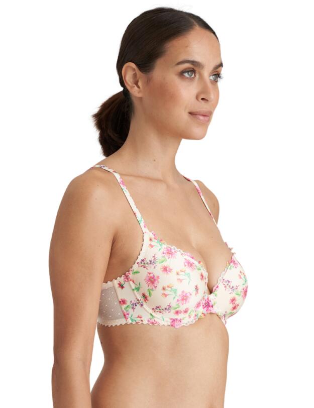 Marie Jo Chen Heartshaped Padded Bra Pearled Ivory