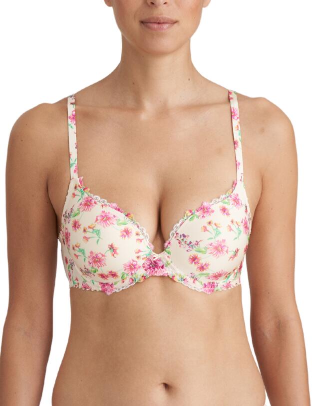 Marie Jo Chen Heartshaped Padded Bra Pearled Ivory