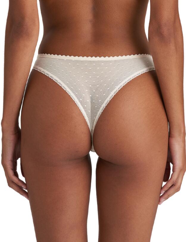 Marie Jo Chen Thong Pearled Ivory