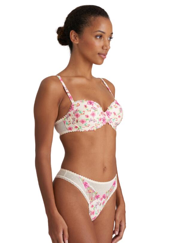 Marie Jo Chen Thong Pearled Ivory