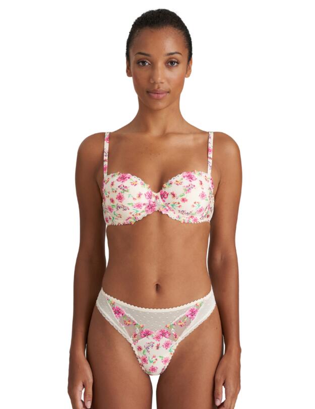 Marie Jo Chen Thong Pearled Ivory