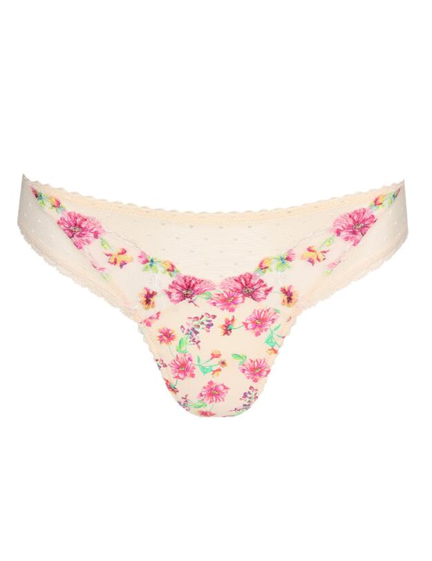 Marie Jo Chen Thong Pearled Ivory