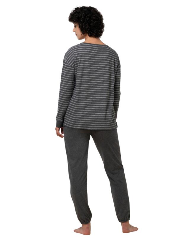 Triumph Pyjama Set Dark Grey Melange