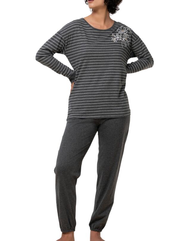 Triumph Pyjama Set Dark Grey Melange