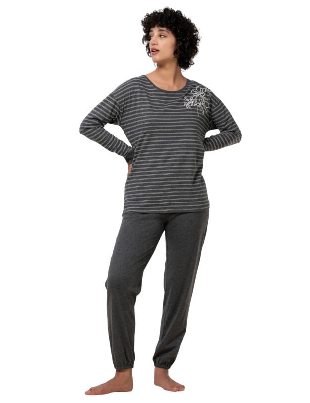 Triumph Pyjama Set Dark Grey Melange