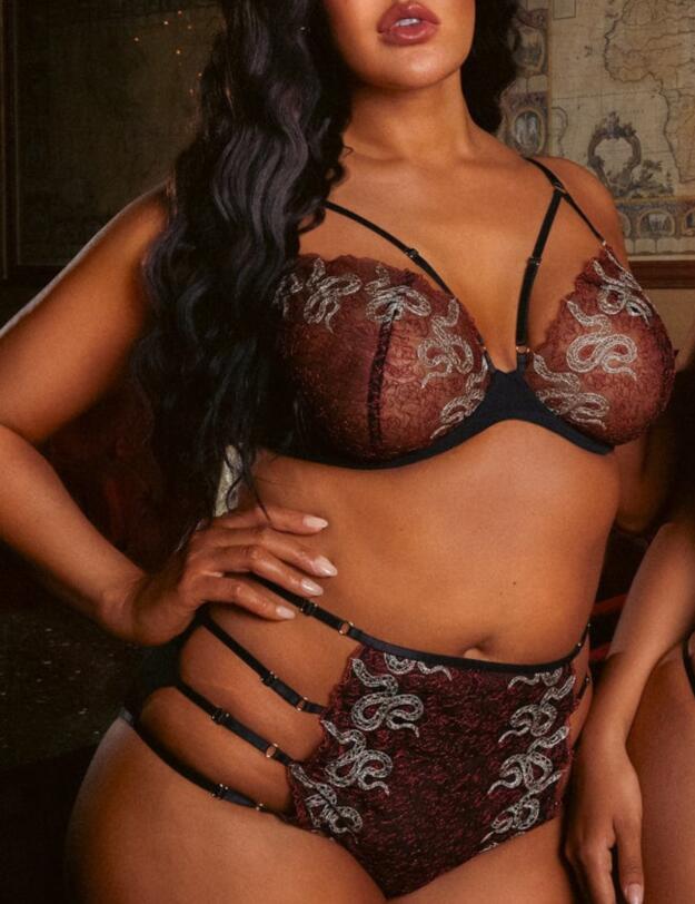 Playful Promises Dakota High Waist Brief Red