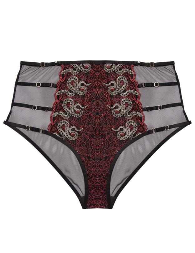 Playful Promises Dakota High Waist Brief Red