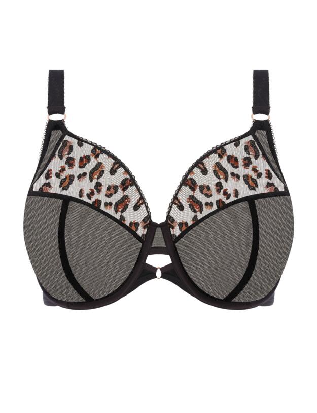 Elomi Namrah Plunge Bra Black