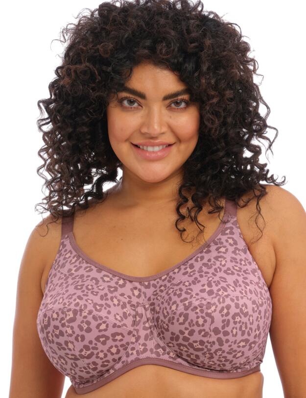  Elomi Energise Underwired Sports Bra Dusky Leopard