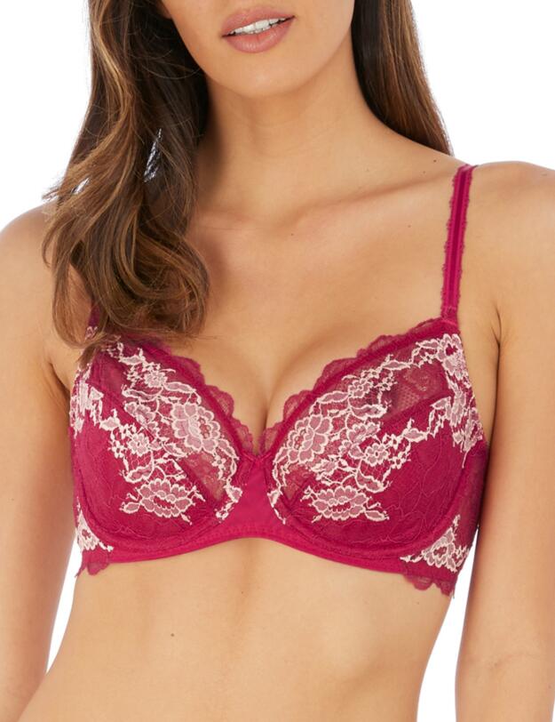 Wacoal Lace Perfection Underwired Bra Cerise