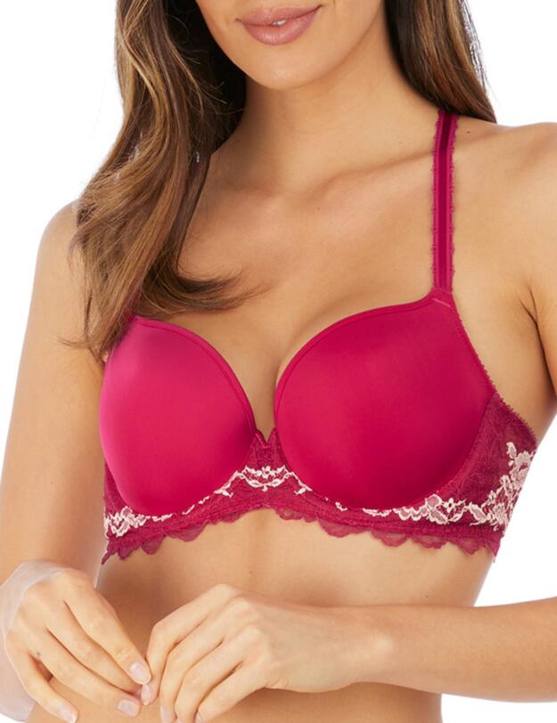 Wacoal Lace Perfection Underwired Contour Bra Cerise