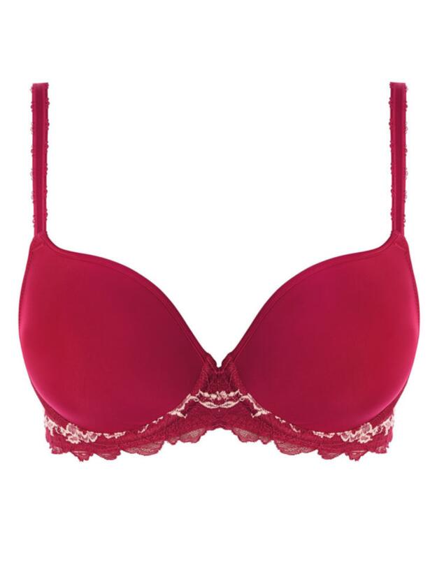 Wacoal Lace Perfection Underwired Contour Bra Cerise
