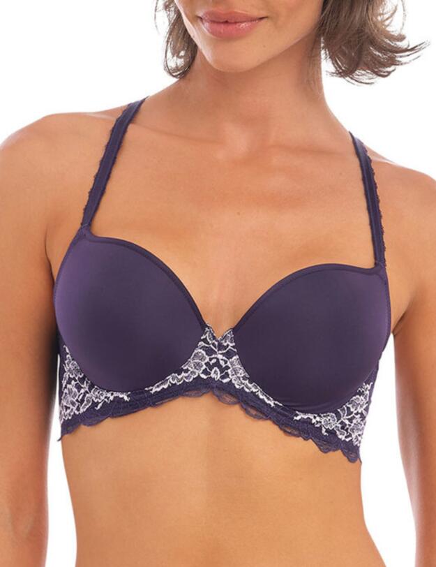 Wacoal Lace Perfection Underwired Contour Bra Evening Blue