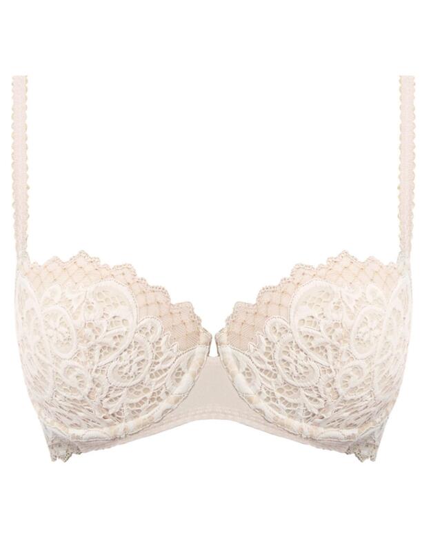 Wacoal Lace Essentiel Balcony Bra Cream/Powder