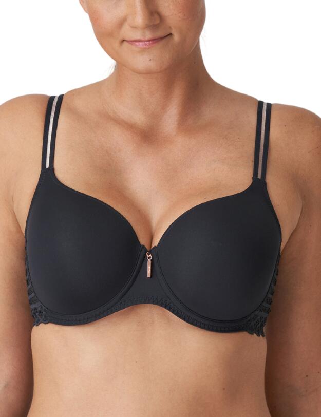 Prima Donna Twist East End Padded Bra Heart Shape Charcoal
