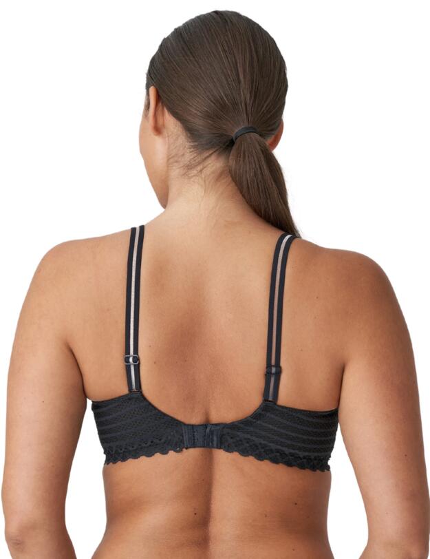 Prima Donna Twist East End Padded Bra Heart Shape Charcoal