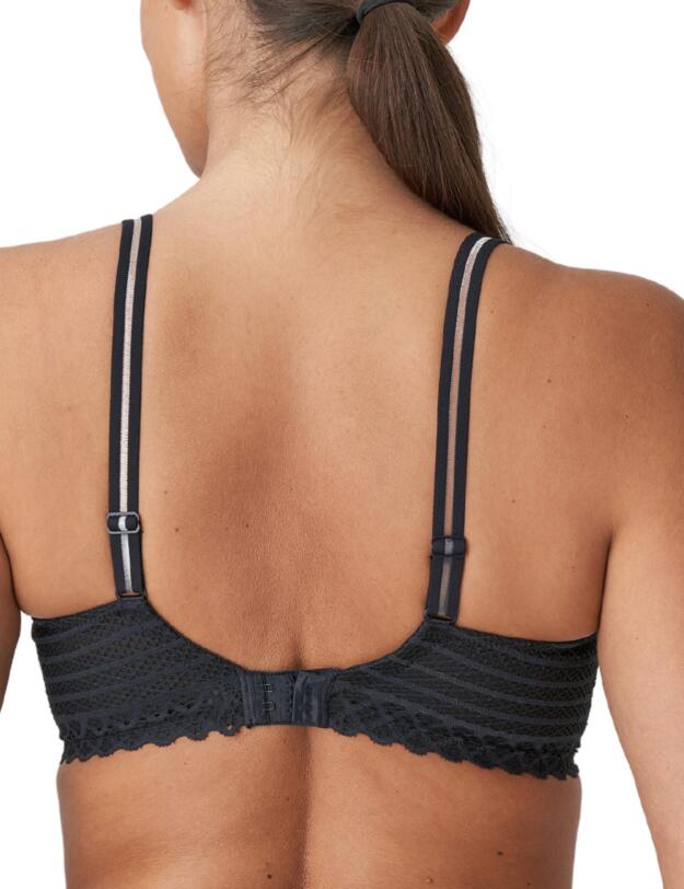 Prima Donna Twist East End Padded Bra Heart Shape Charcoal
