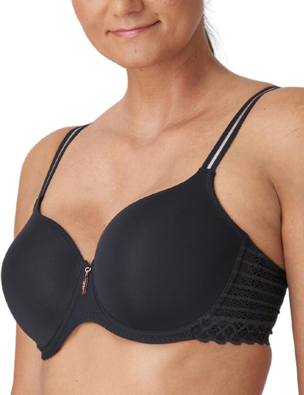 Prima Donna Twist East End Padded Bra Heart Shape Charcoal