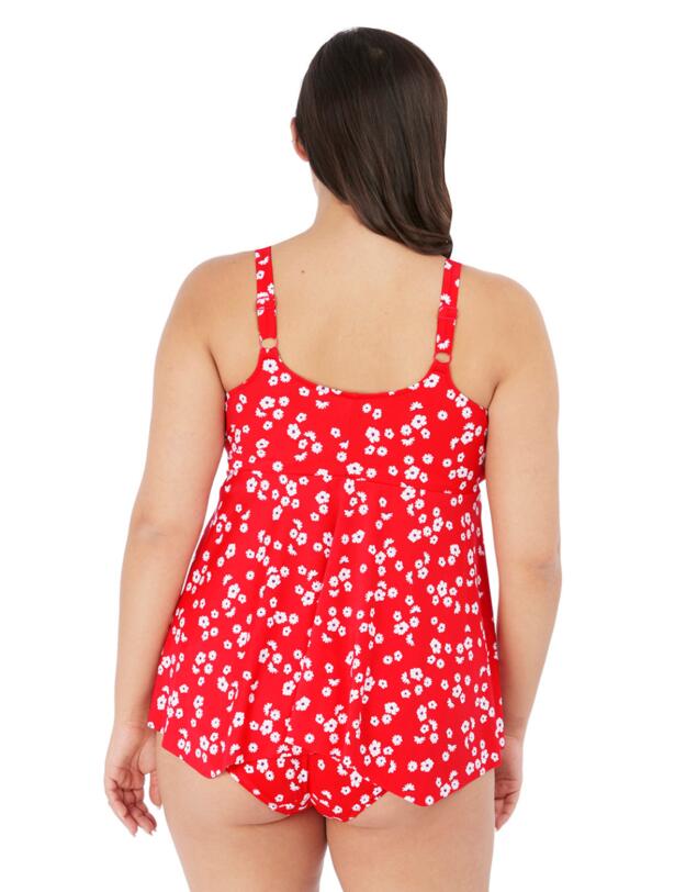 Elomi Plain Sailing Tankini Top Red Floral