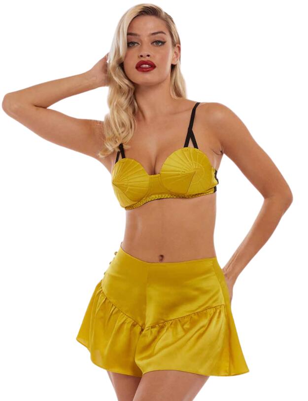 Bettie Page Bullet Bra Chartreuse