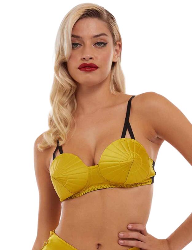 Bettie Page Bullet Bra Chartreuse