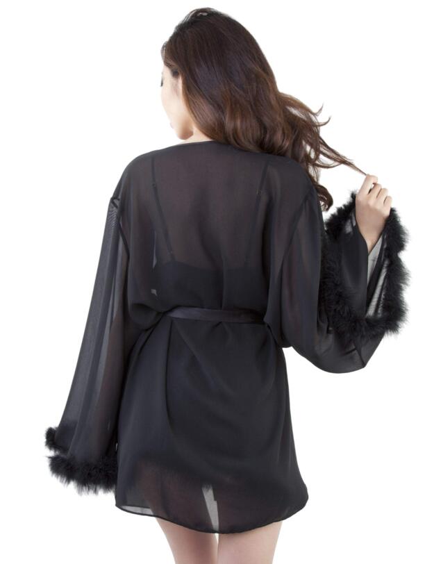 Playful Promises Robe Black