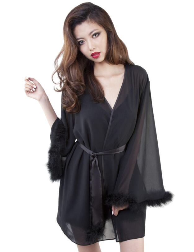 Playful Promises Robe Black